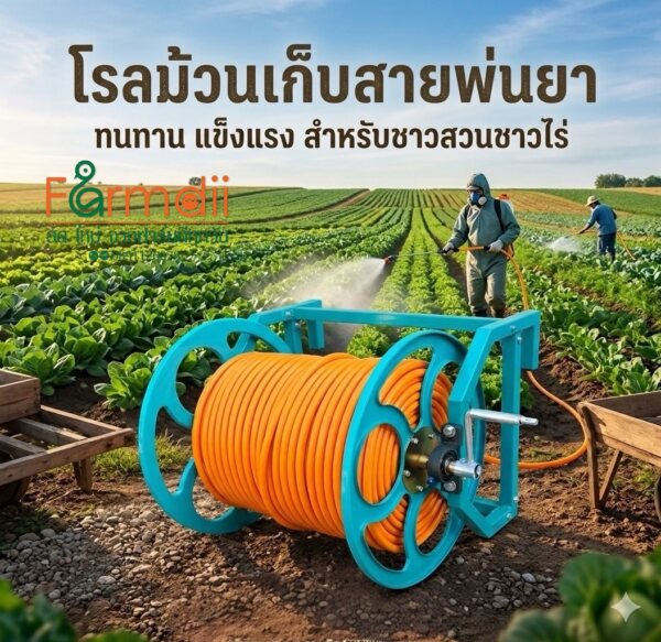 โรลม้วนเก็บสายพ่นยา